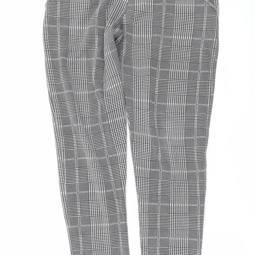 EDGE Womens Grey Check  Trousers  Size 10 L29 in