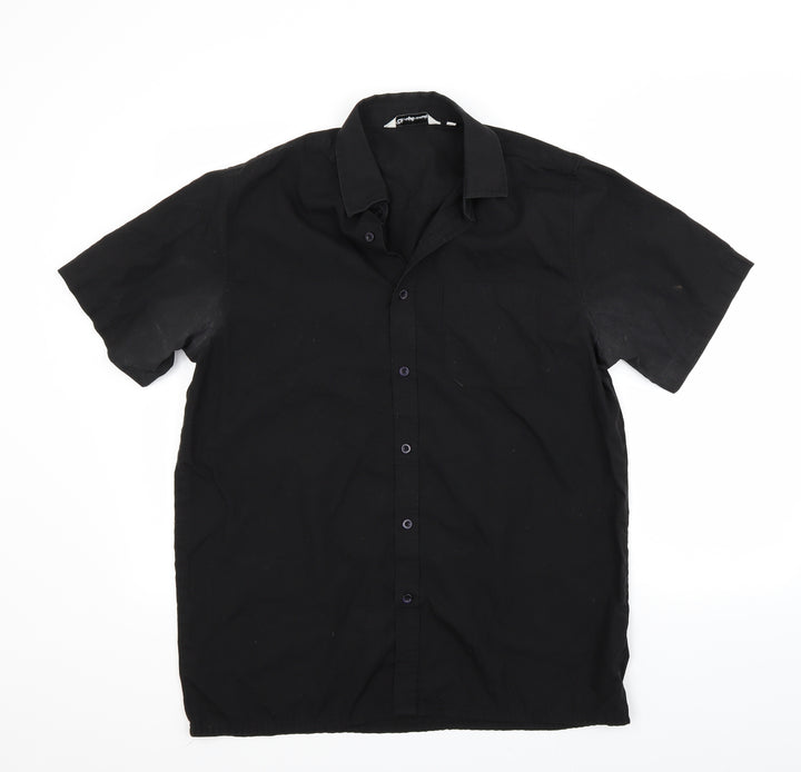 Preworn Mens Black Dress Shirt Size 15.5