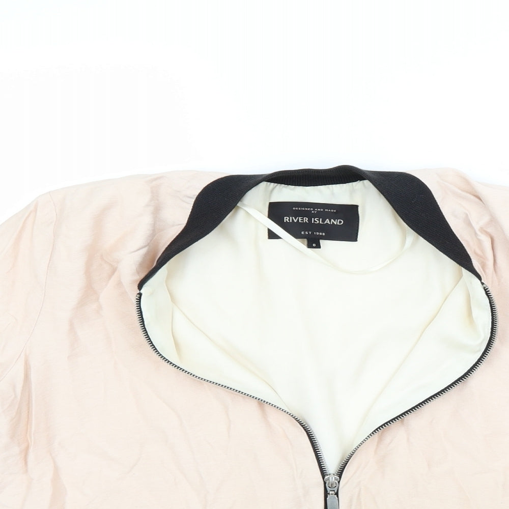 River Island Womens Pink   Jacket Coat Size 8