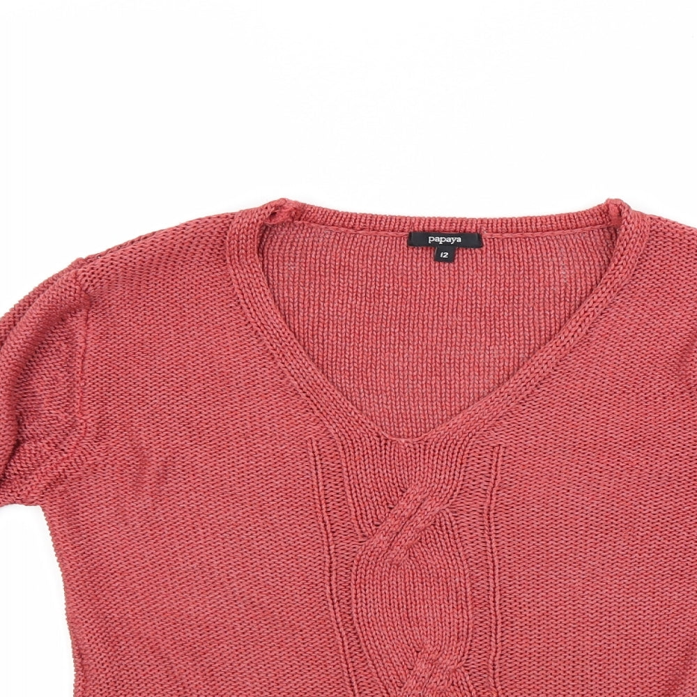 Papaya Womens Red   Pullover Jumper Size 12