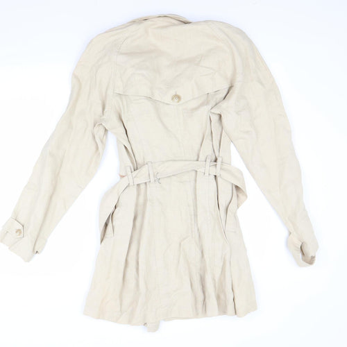 NEXT Womens Beige   Overcoat Coat Size 14
