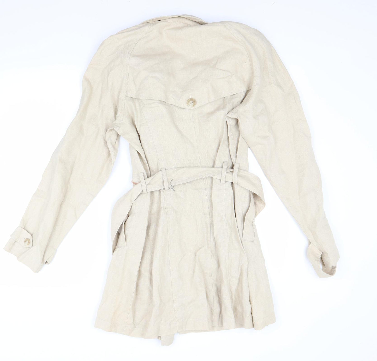 NEXT Womens Beige   Overcoat Coat Size 14