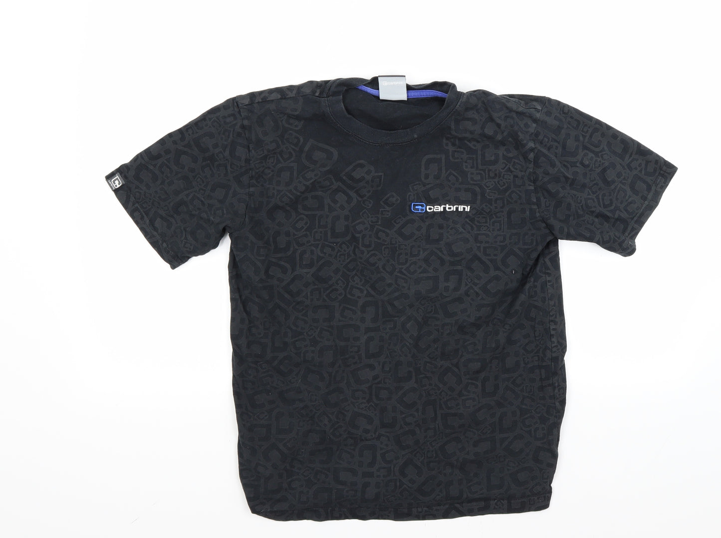 Carbini Boys Black   Basic T-Shirt Size 12 Years