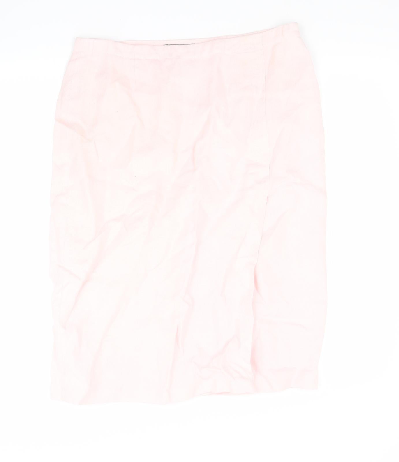 Jaeger Womens Pink   A-Line Skirt Size 14