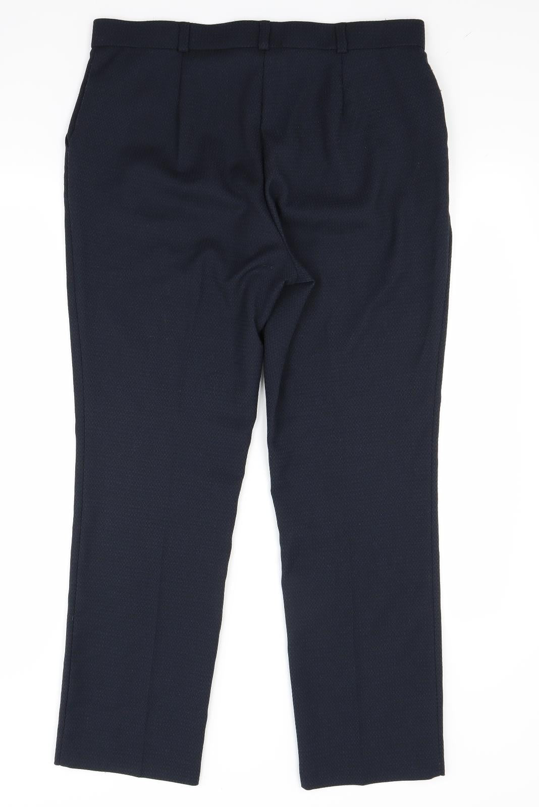 Marks and Spencer Womens Blue   Trousers  Size 14 L27 in