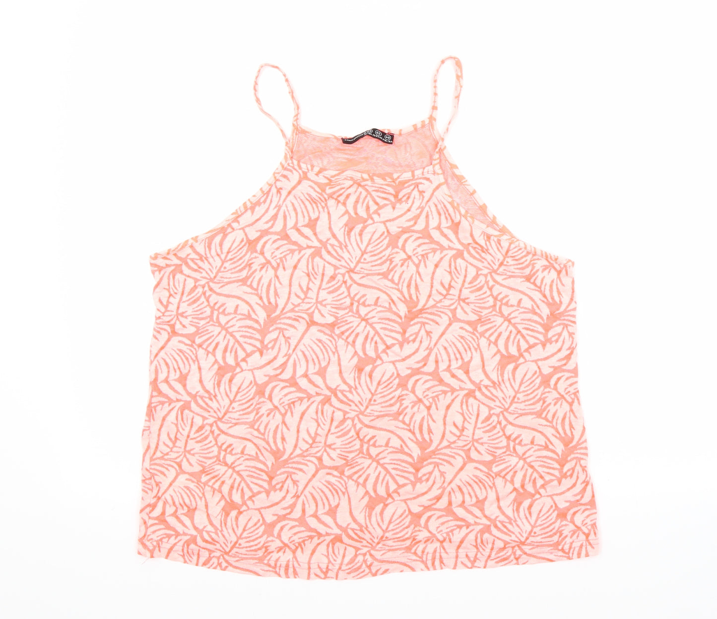 Atmosphere Womens Orange Floral  Camisole Tank Size 14