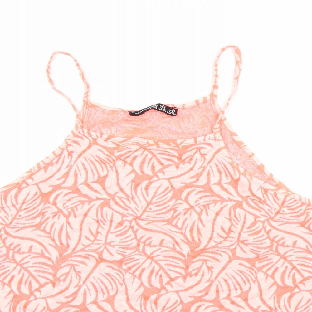 Atmosphere Womens Orange Floral  Camisole Tank Size 14