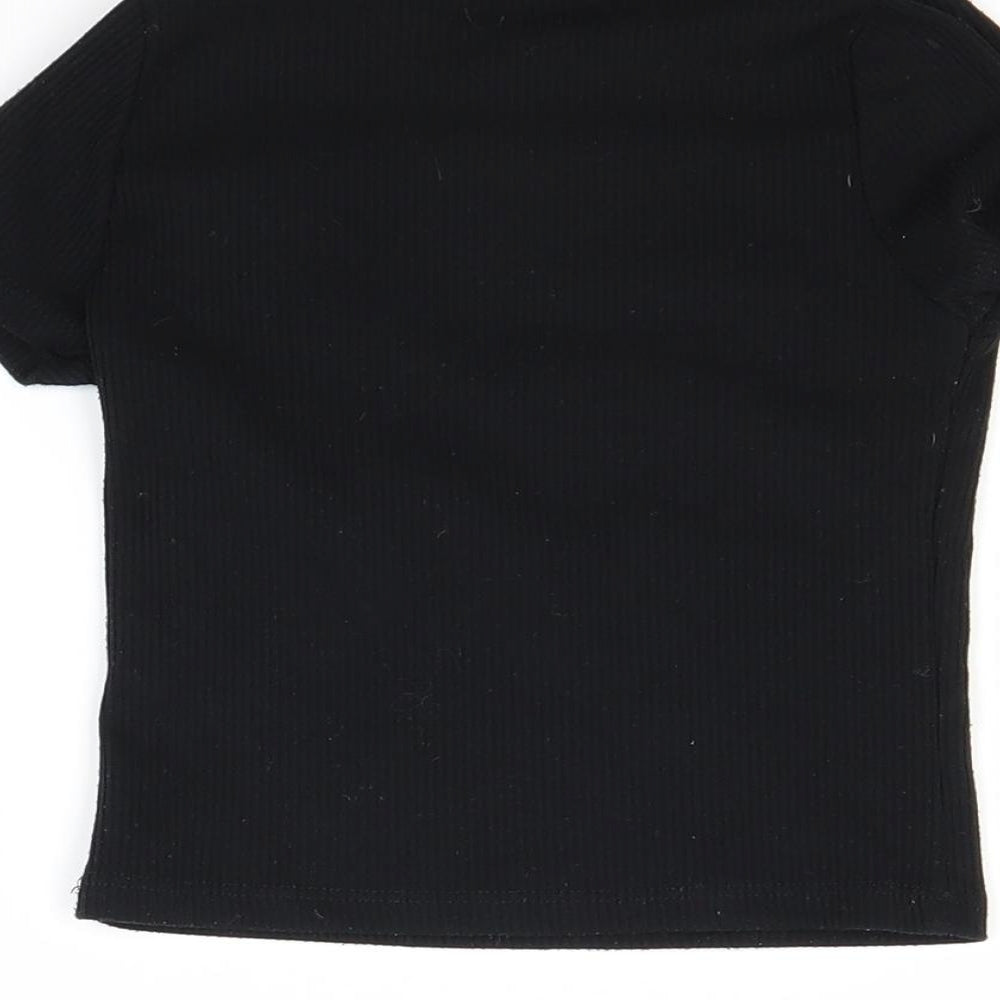 River Island Girls Black   Pullover Jumper Size 5-6 Years