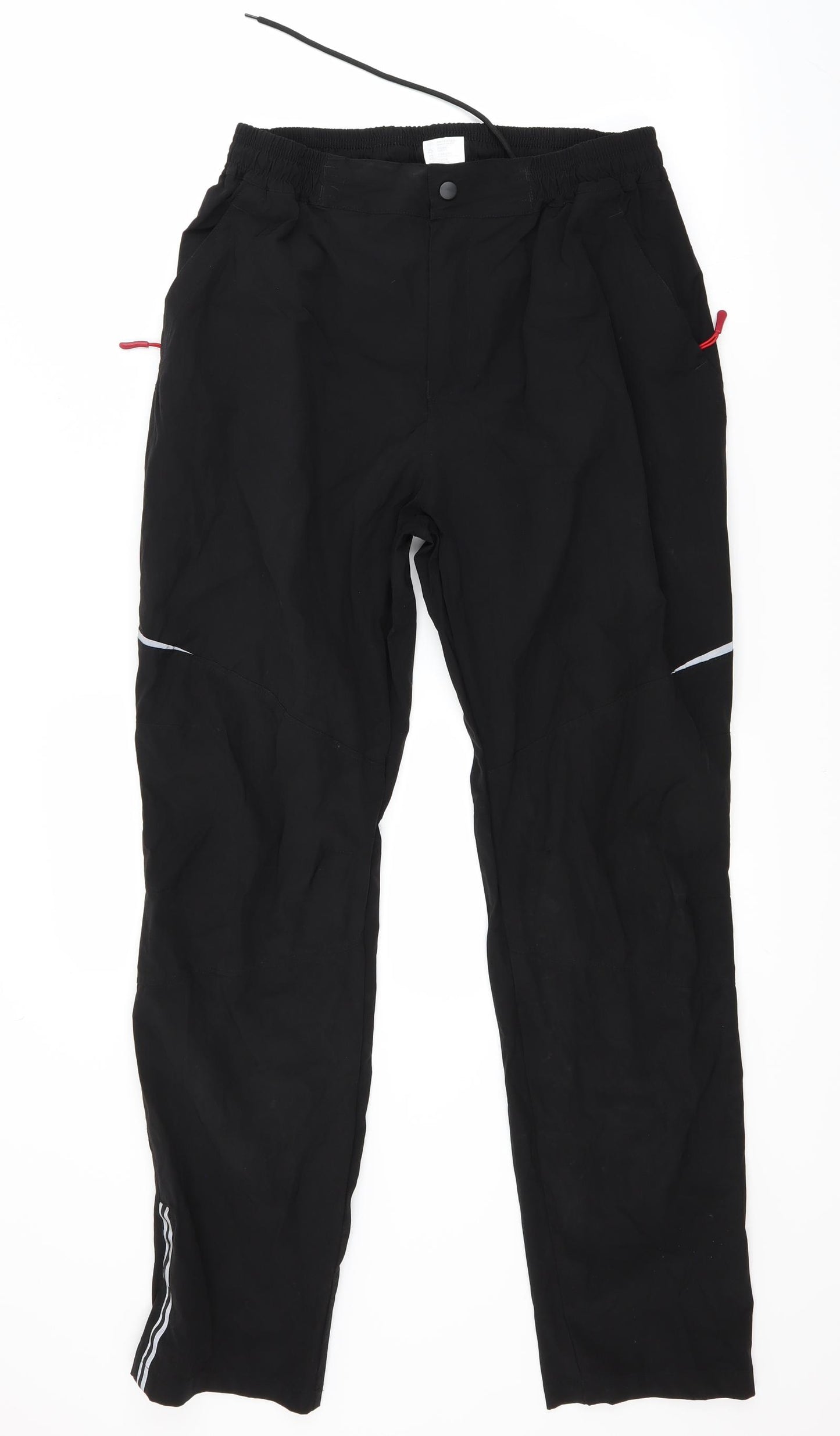 Preworn Boys Black   Jogger Trousers Size 3XL