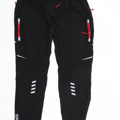 Preworn Boys Black   Jogger Trousers Size 3XL