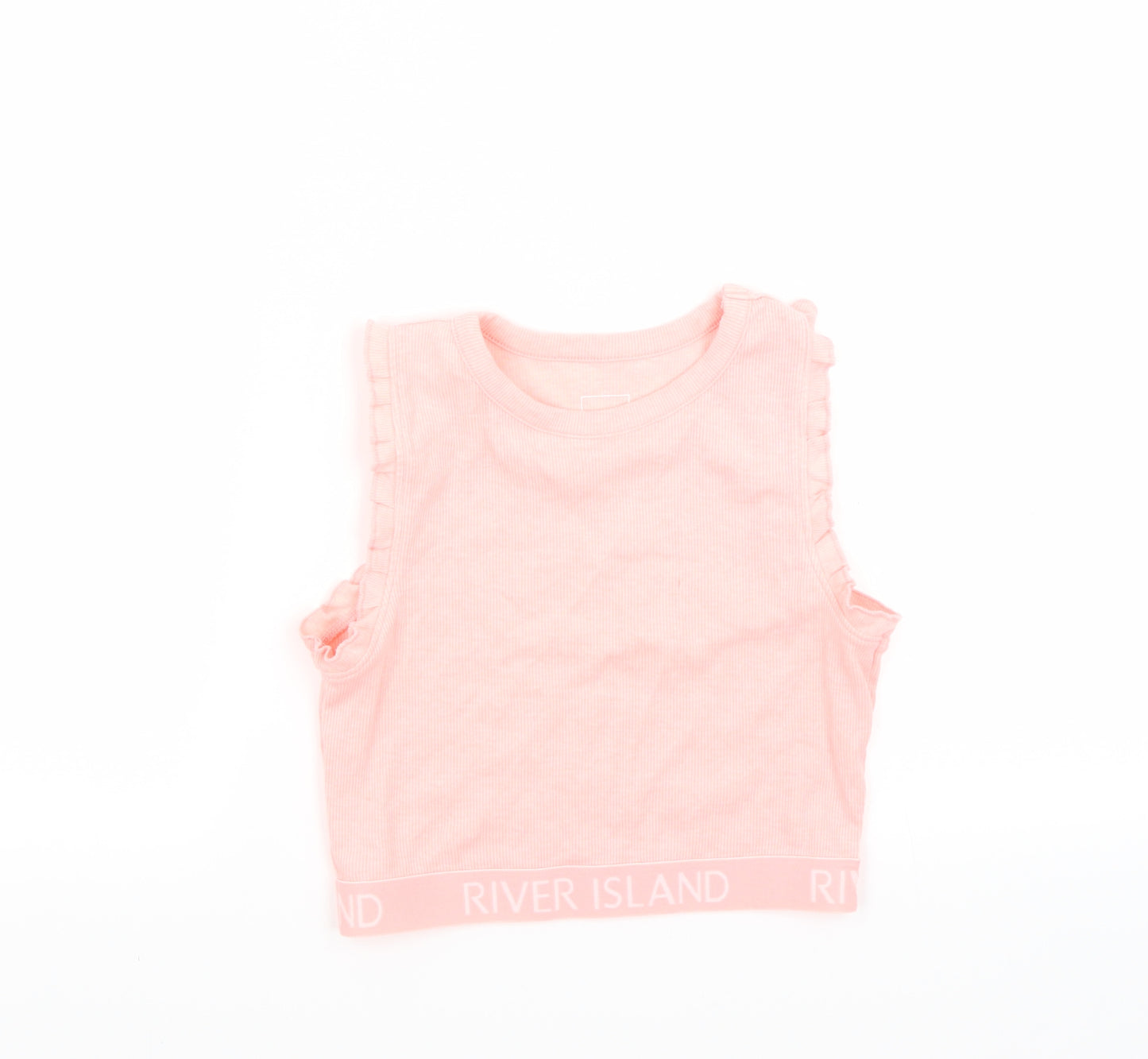 River Island Girls Pink   Cropped Tank Size 9-10 Years