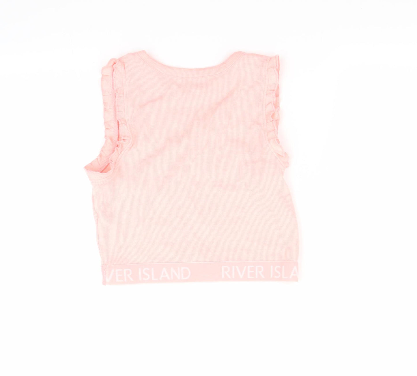 River Island Girls Pink   Cropped Tank Size 9-10 Years