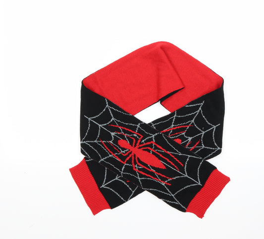 Primark Boys Black Striped  Scarf  Size Regular  - SPIDERMAN