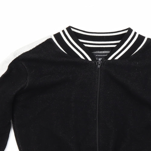 Atmosphere Womens Black   Full Zip Jumper Size 8