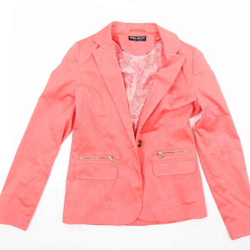 Select Womens Red   Jacket Coat Size 8