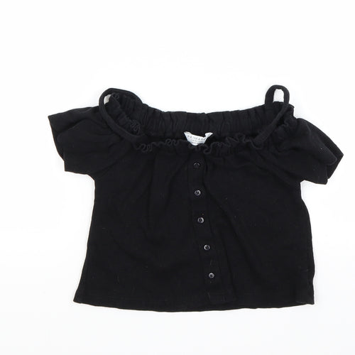 Primark Girls Black   Pullover Jumper Size 7-8 Years