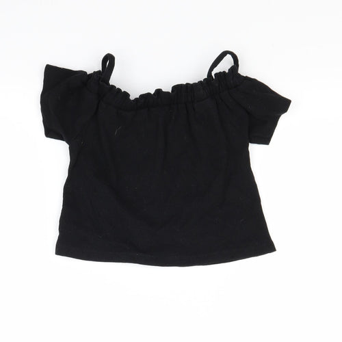 Primark Girls Black   Pullover Jumper Size 7-8 Years
