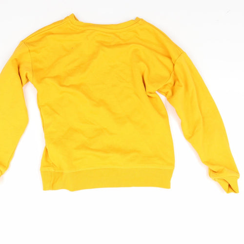 Primark Girls Yellow   Pullover Sweatshirt Size 7-8 Years  - Los Angeles