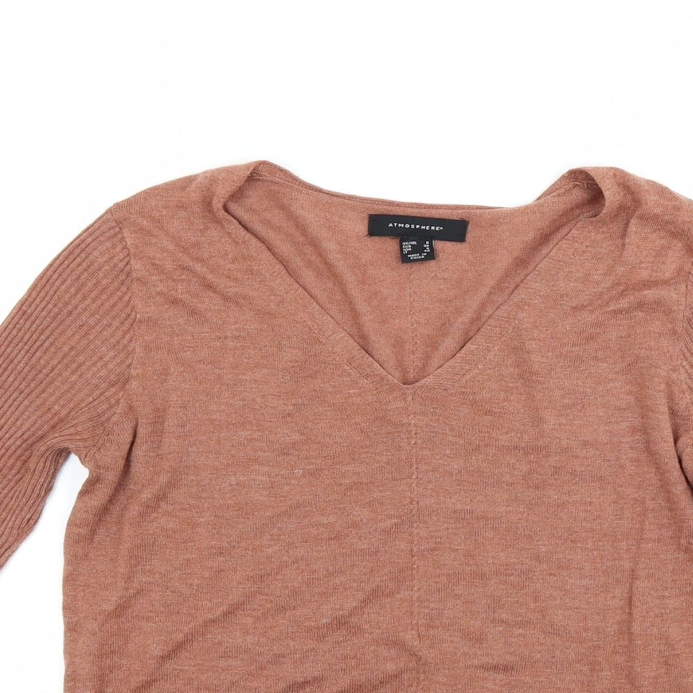 Atmosphere Womens Brown   Pullover Jumper Size 8