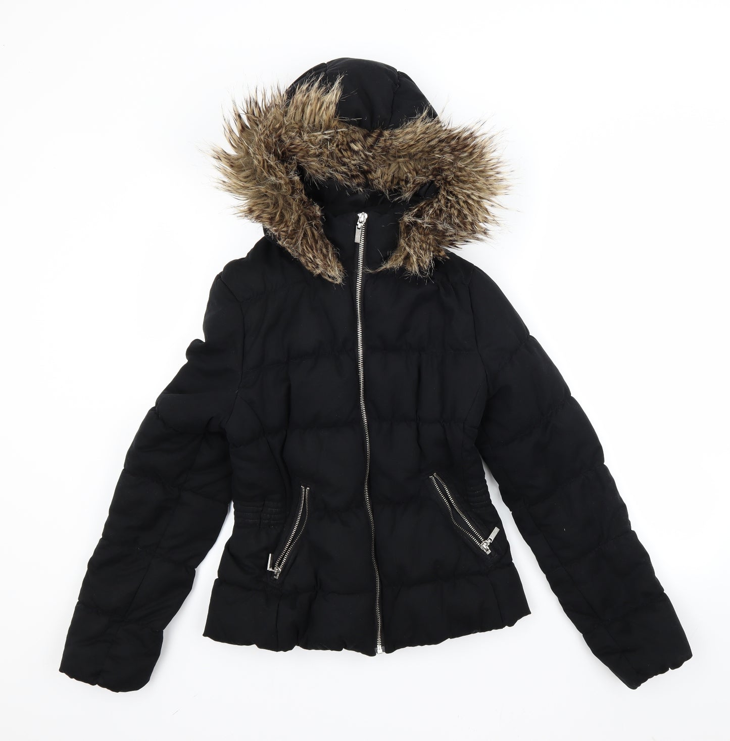 H&M Womens Black   Jacket Coat Size 8