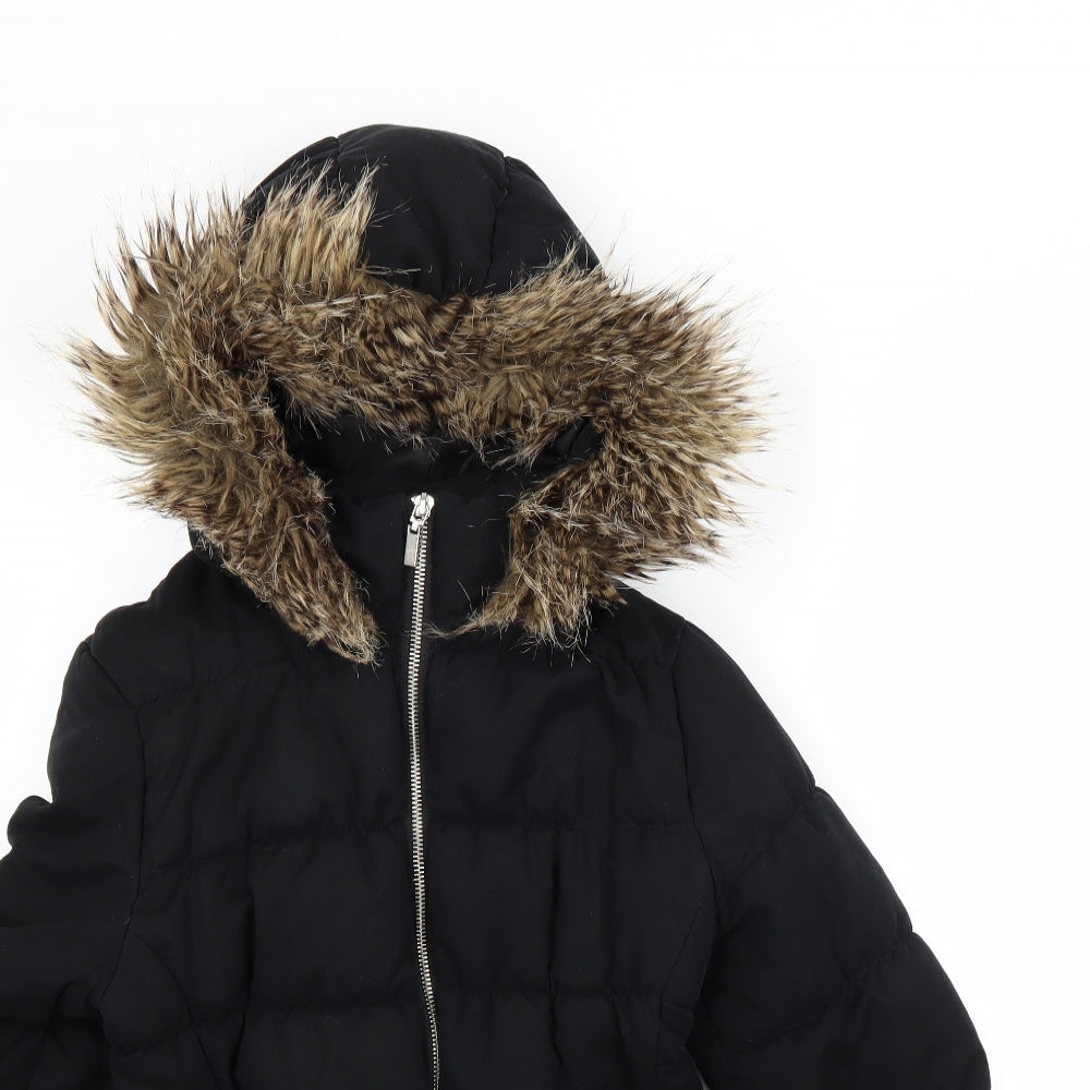 H&M Womens Black   Jacket Coat Size 8