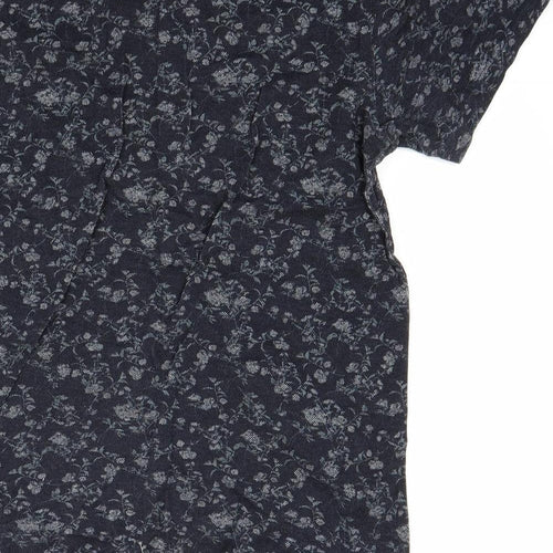 NEXT Womens Blue Floral  Basic T-Shirt Size S