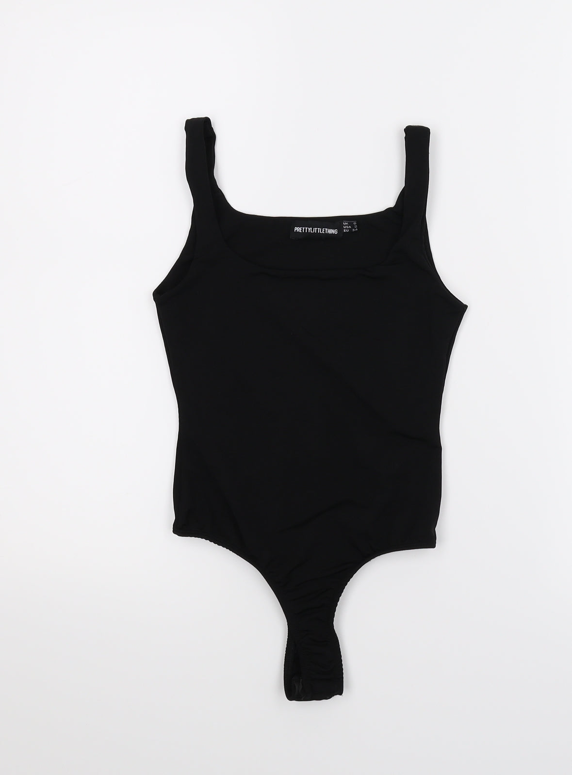 PRETTYLITTLETHING Womens Black   Basic Tank Size 6