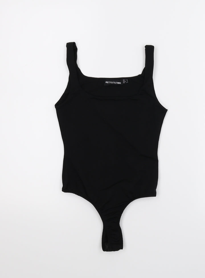 PRETTYLITTLETHING Womens Black   Basic Tank Size 6