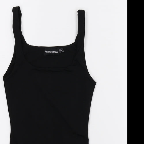 PRETTYLITTLETHING Womens Black   Basic Tank Size 6