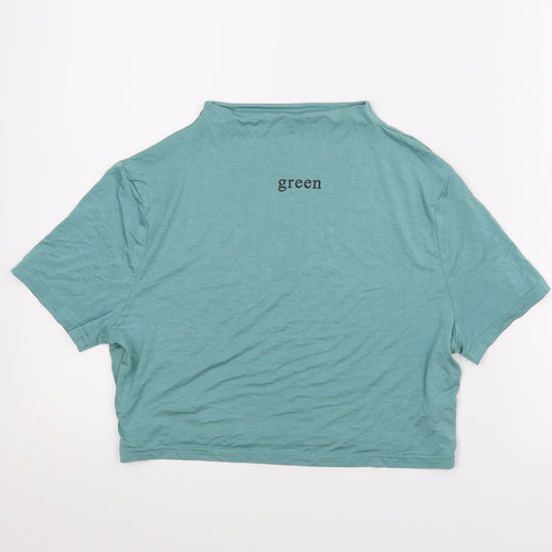 Shien Womens Green   Cropped T-Shirt Size M