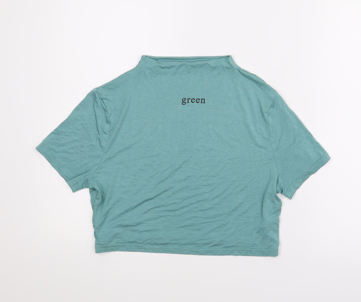 Shien Womens Green   Cropped T-Shirt Size M