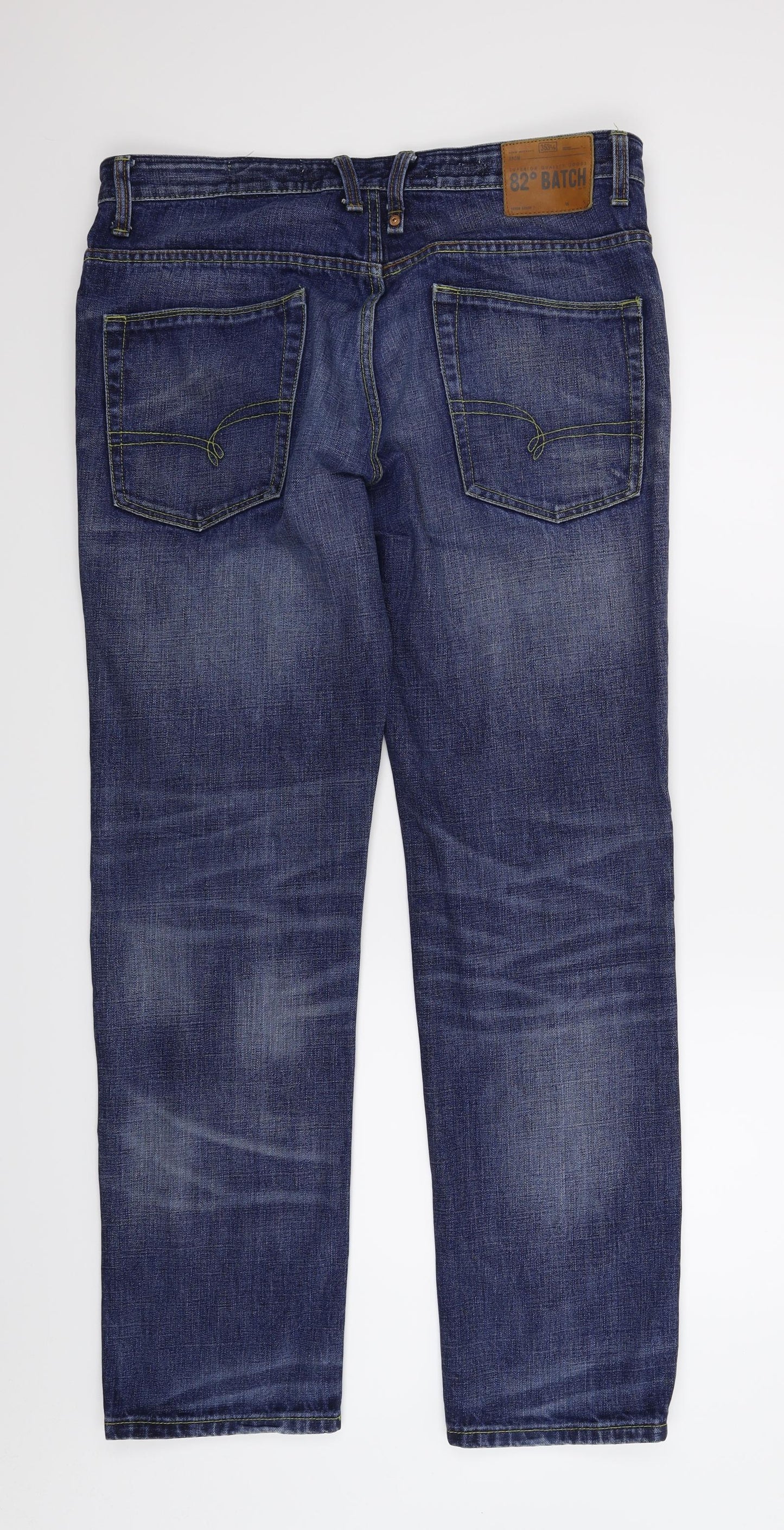 NEXT Mens Blue  Denim Straight Jeans Size 34 L32 in