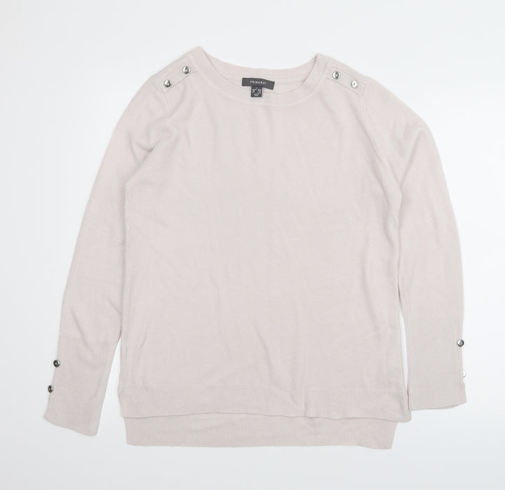 Primark Womens Beige Pullover Jumper Size 10