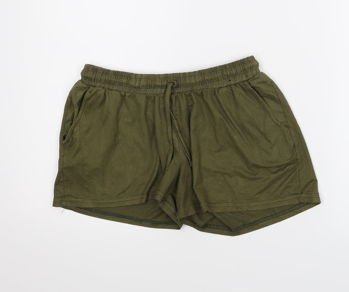 Atmosphere Womens Green Paperbag Shorts Size 10