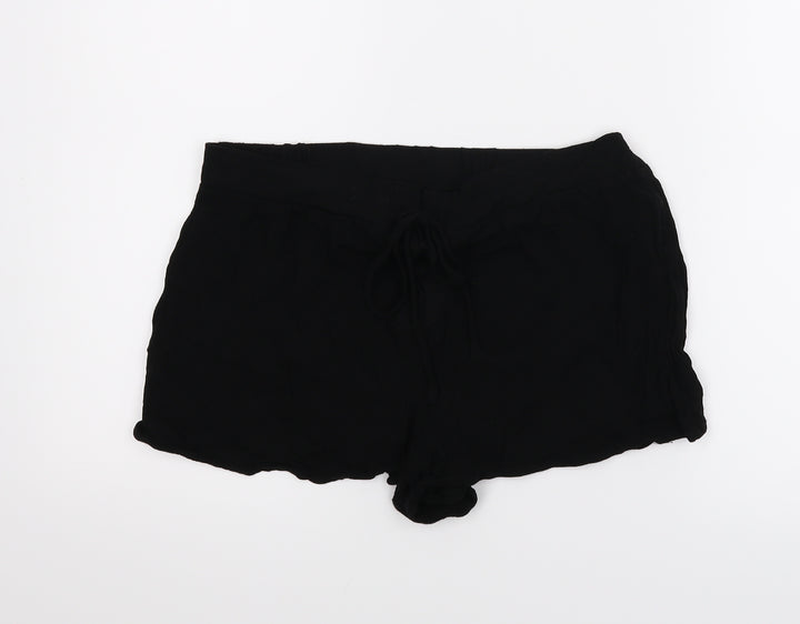FOREVR 21 Womens Black   Paperbag Shorts Size M