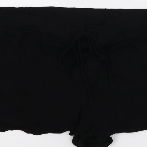 FOREVR 21 Womens Black   Paperbag Shorts Size M