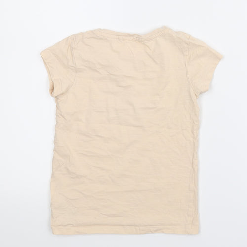 NEXT Girls Beige   Basic T-Shirt Size 6 Years