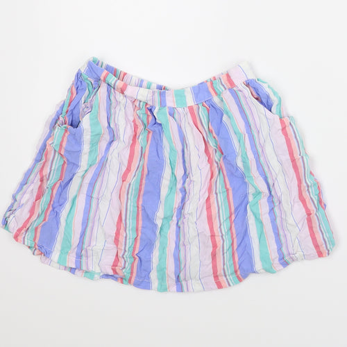 NEXT Girls Multicoloured Striped  A-Line Skirt Size 11 Years