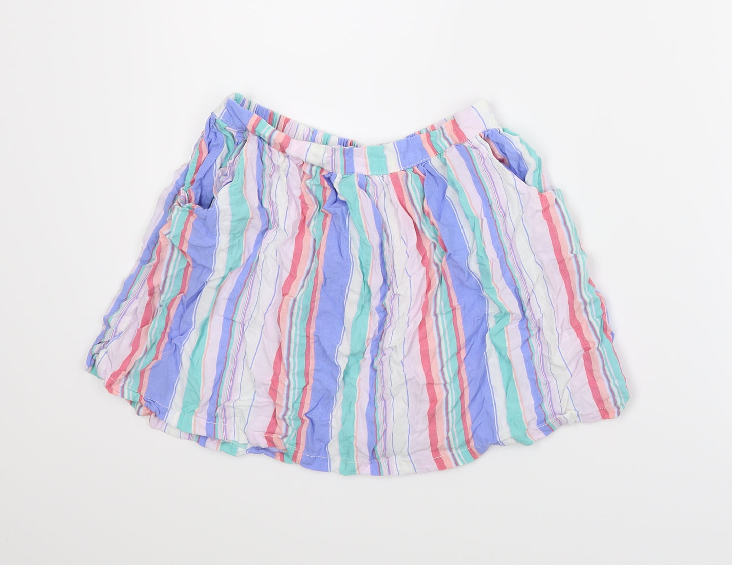 NEXT Girls Multicoloured Striped  A-Line Skirt Size 11 Years