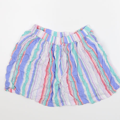 NEXT Girls Multicoloured Striped  A-Line Skirt Size 11 Years