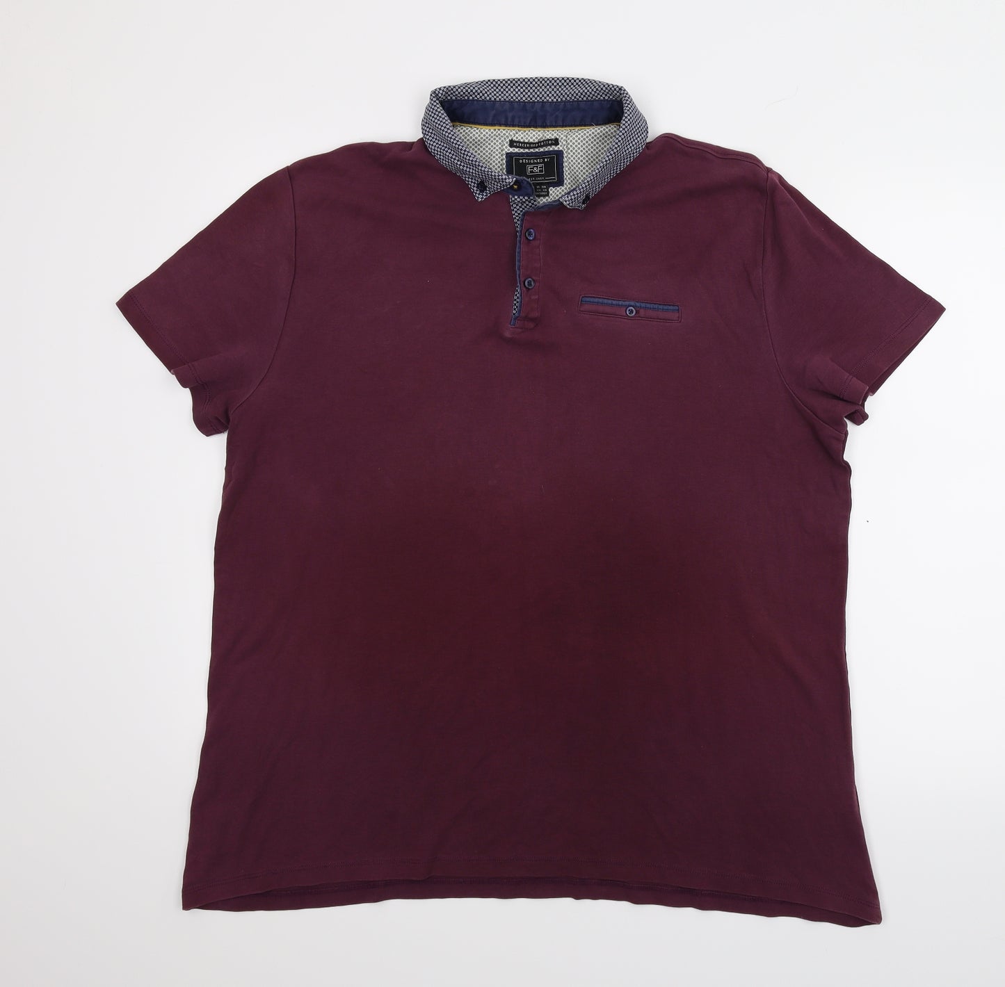 F&F Mens Purple    T-Shirt Size 2XL
