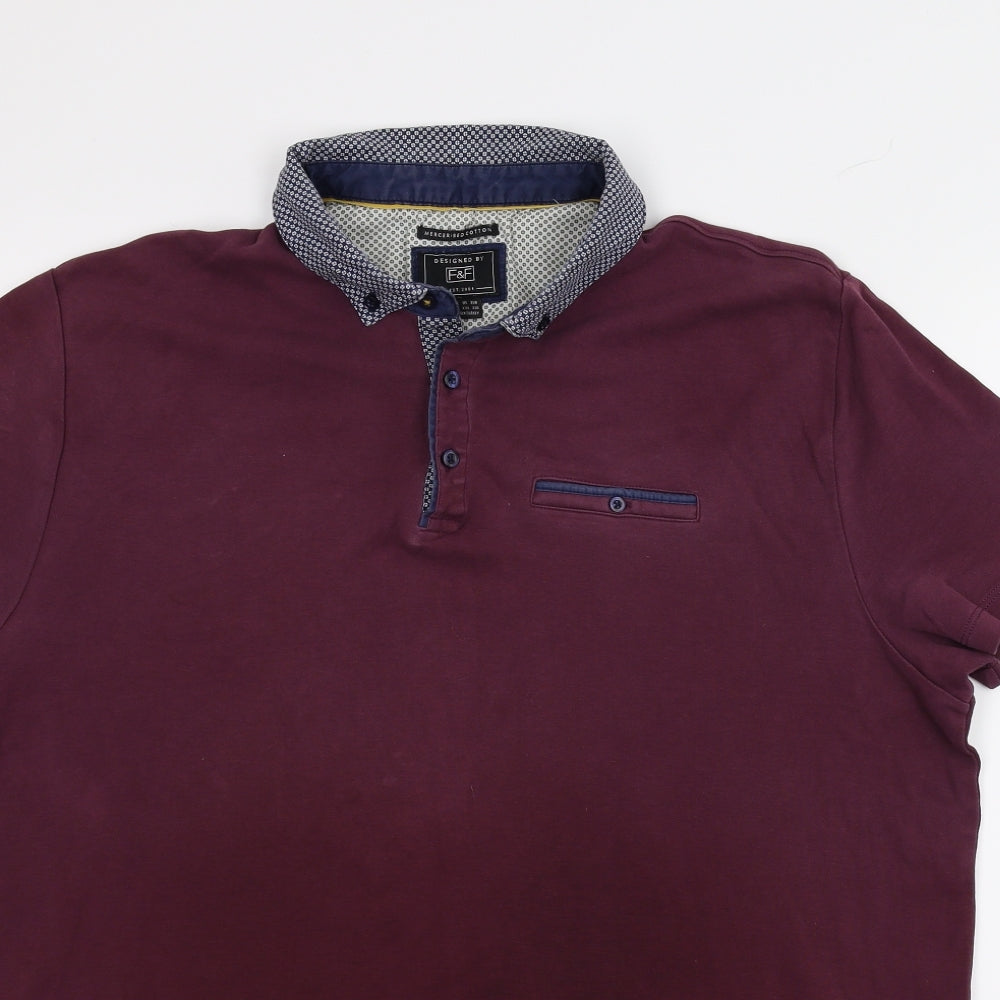 F&F Mens Purple    T-Shirt Size 2XL