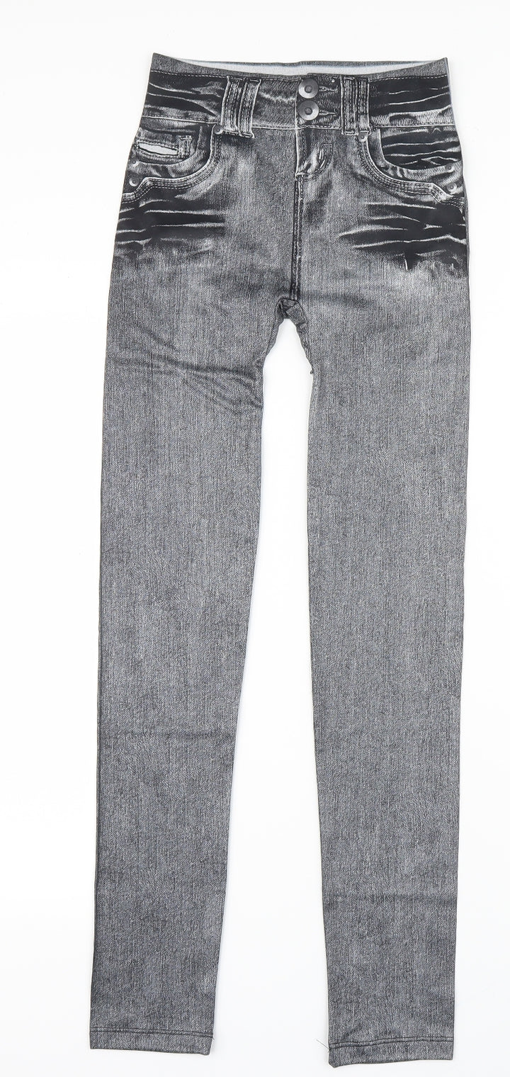 Zlimmy Womens Grey   Jegging Leggings Size S L28 in