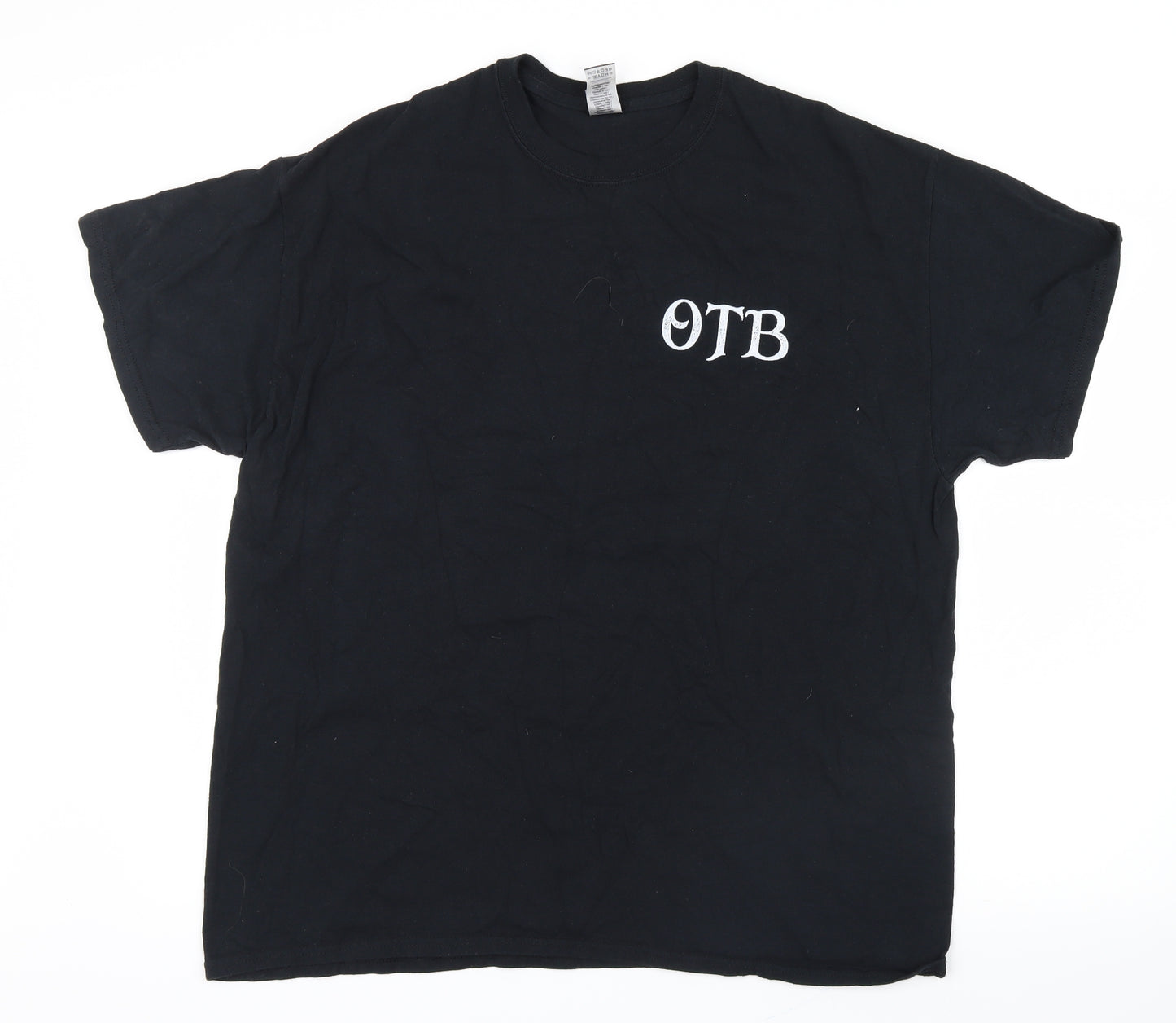Gildan Mens Black    T-Shirt Size XL