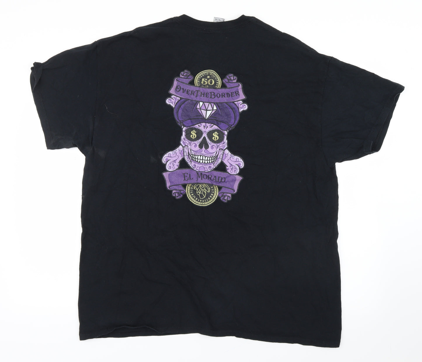 Gildan Mens Black    T-Shirt Size XL