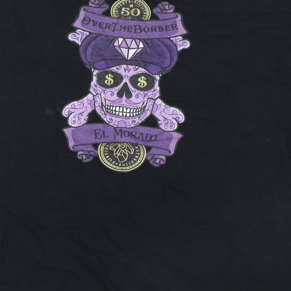 Gildan Mens Black    T-Shirt Size XL