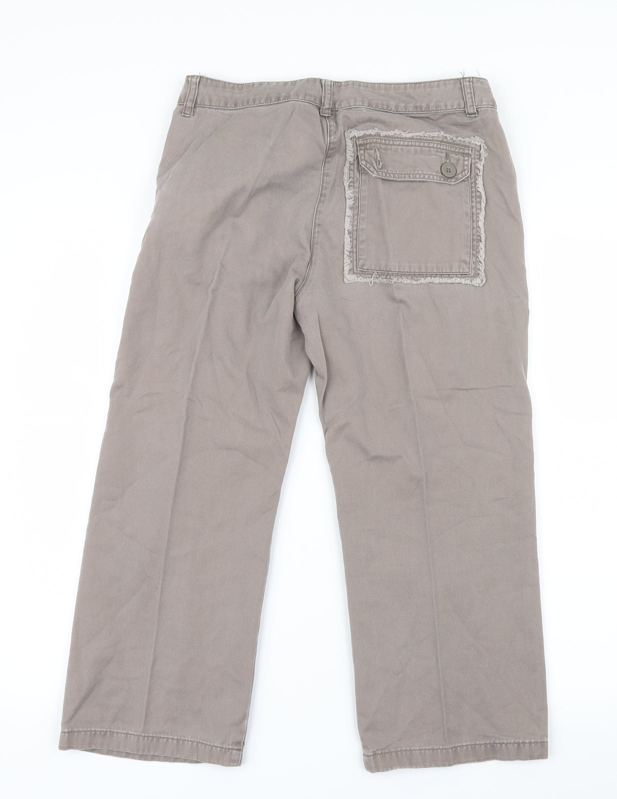 George Womens Brown   Cropped Trousers Size 12 L21.5 in