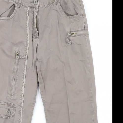 George Womens Brown   Cropped Trousers Size 12 L21.5 in