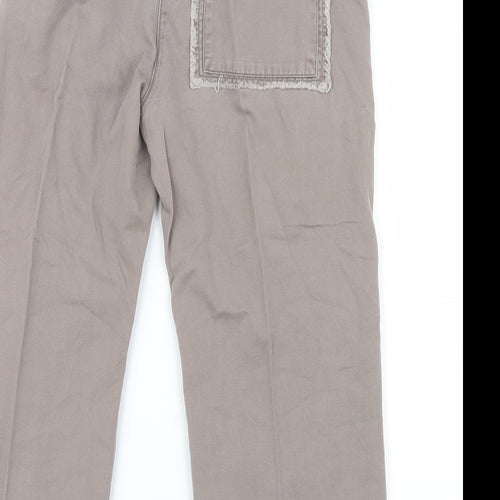 George Womens Brown   Cropped Trousers Size 12 L21.5 in
