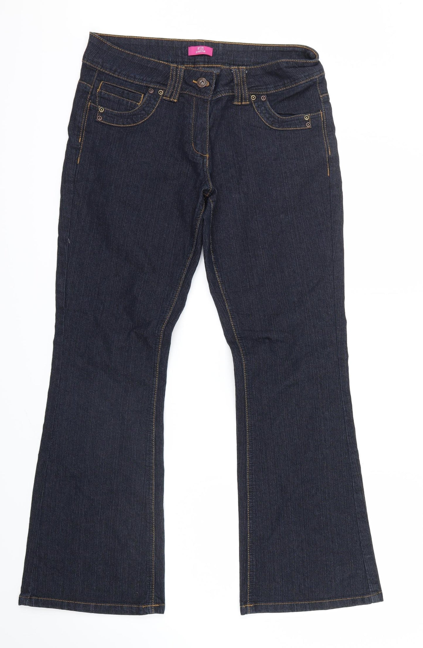 F&F Womens Blue  Denim Straight Jeans Size 12 L28 in